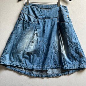 Nitika Blue Denim A Line Skirt Sz 31”